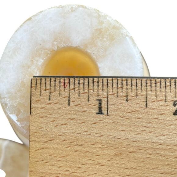 Restoration Hardware Alabaster Tapered x 3 Candleholders - Picture 4 of 7